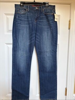 New Lucky Brand Blue Distressed Straight Leg Jeans